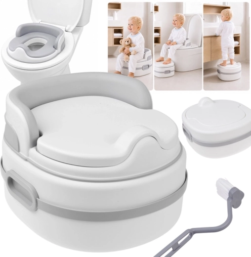 Kinderpotje 3-in-1 (potje, opstapje en WC-verkleiner met voetensteun)