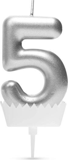 Taartkaarsje nummer 5