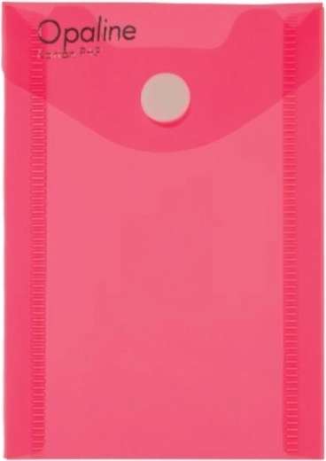 Documentenmapje met drukknoop A7 staand OPALINE roze