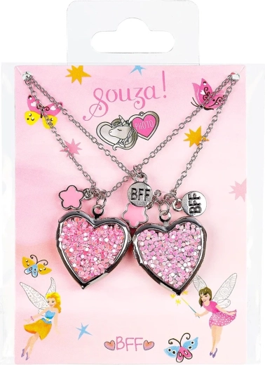 Souza! Cadeauset BFF Heart2-halskettingen met hartje - 2 stuks