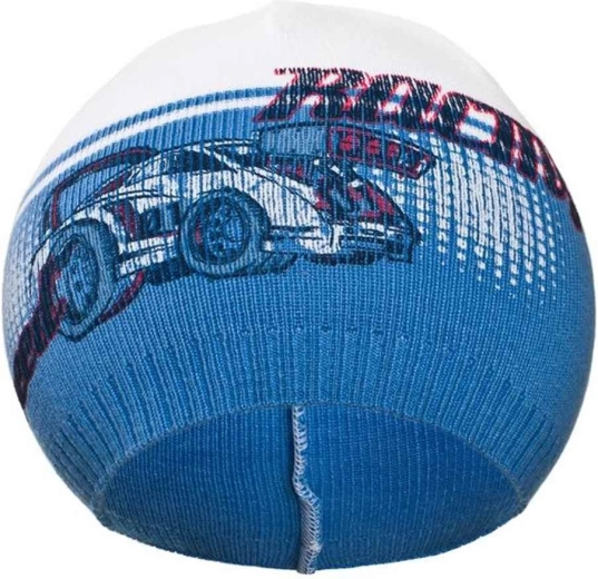 herfst baby mutsje New Baby Racing donkerblauw
