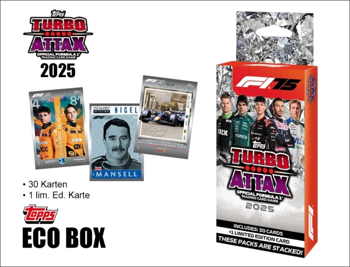 Turbo Attax Formula 1 2025 eco box met verzamelkaarten