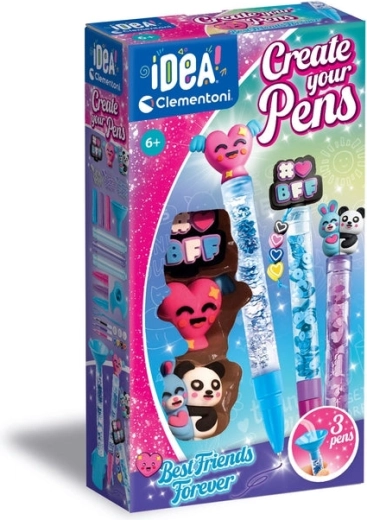 Clementoni creatieve set voor het maken en versieren van pennen - BFF beste vrienden voor altijd