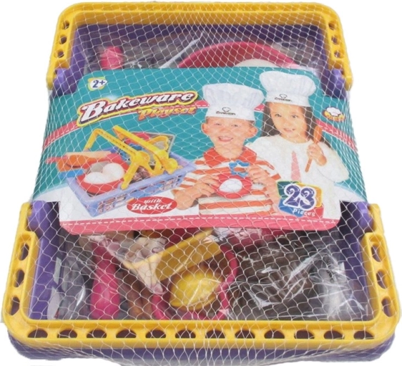 Poppenwagen met 23-delig accessoireset