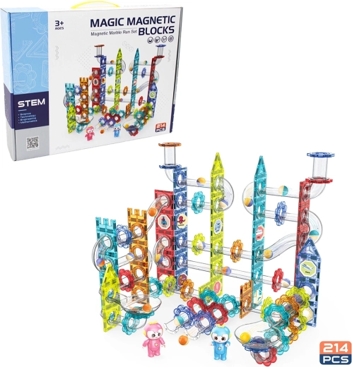 Magnetische knikkerbaan Sparkys, 214 onderdelen