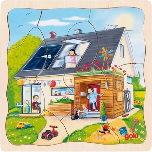 Meerlagige puzzel We bouwen een huis