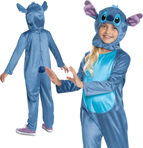 Kinderkostuum STITCH – kigurumi 127–136 cm (7–8 jaar)