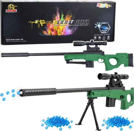 Kinder gel-snipergeweer met richtkijker, demper en bipod