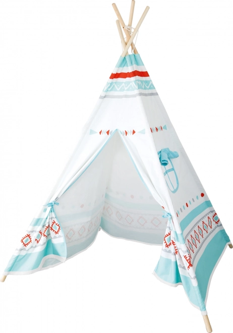 Small Foot Tipi wit-blauw