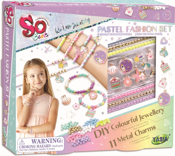 Pastelkleurige modieuze set voor meisjes Tasia