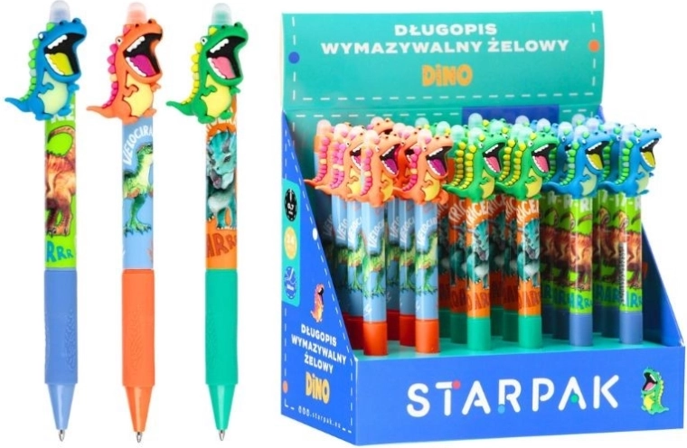 Uitwisbare gelpen Dino - 1 stuk