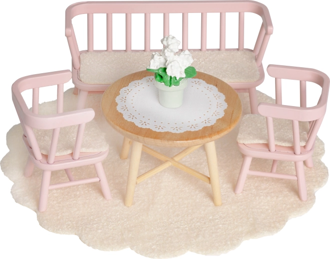 Eetkamerset voor Lundby-poppenhuis