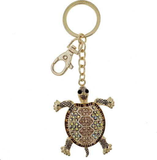 Gouden schildpad – sleutelhanger