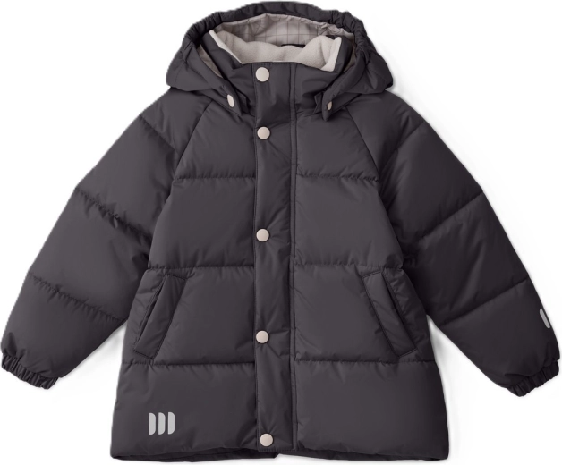 LEOKID gewatteerde winterjas Leni Carbon Grey, maat 104