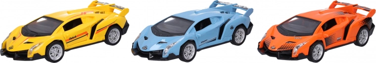 Frictieauto met effecten 15 cm