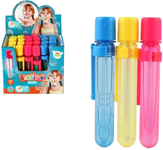 Mini gel-bellenblaas 20 ml (12 cm, 3 kleuren) - 1 stuk
