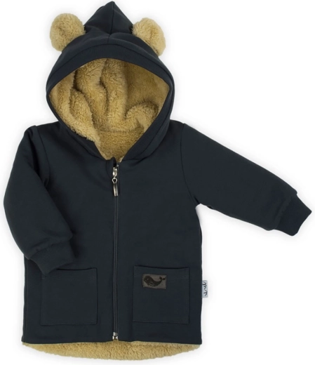 Herfst gevoerde babyhoodie met capuchon Nicol Miki