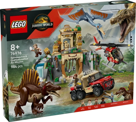 Lego Jurassic World: luchtmissie met Quetzalcoatlus en Spinosaurus