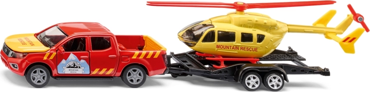 Siku Super bergreddingsdienst Nissan Navara met helikopter