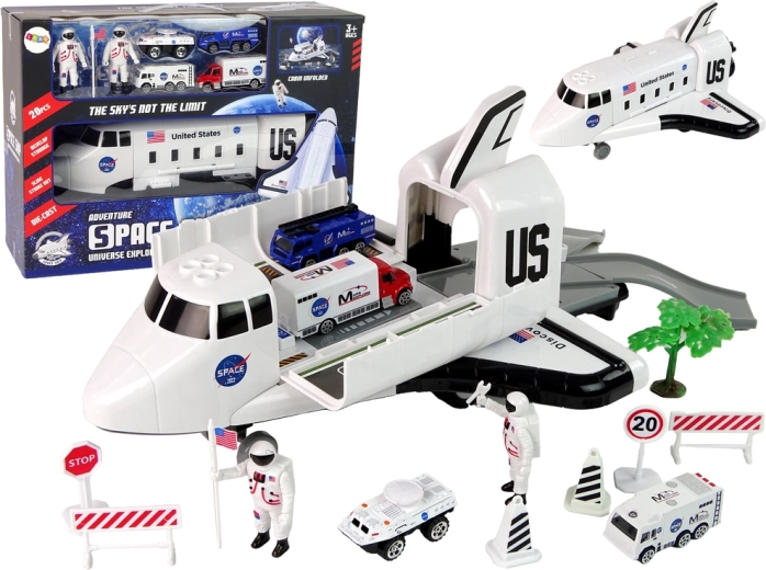Set ruimteraket met voertuigen en accessoires