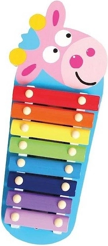 Houten kinderxylofoon Giraffe