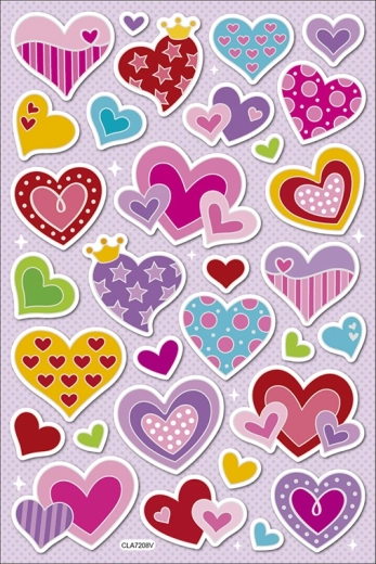Hartjesstickers 30 stuks