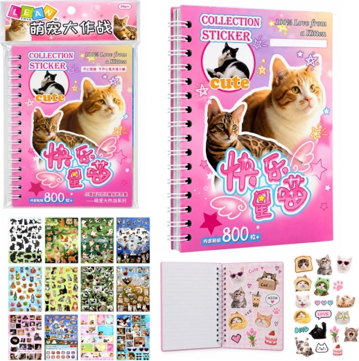 Stickerboek met kattenmemes en 800 stickers