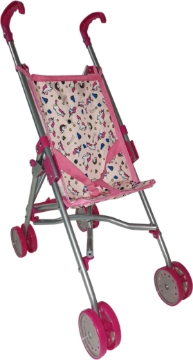 Kinder buggy paraplumodel roze met eenhoorns