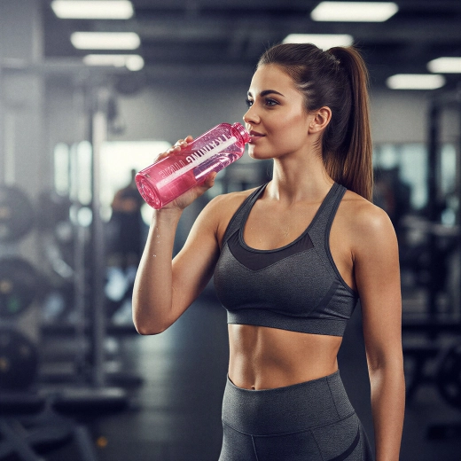 Sportfles van kunststof Training Time 550 ml - 1 stuk