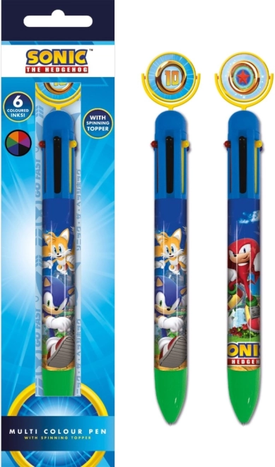 pen met SONIC-motief, 6 kleuren