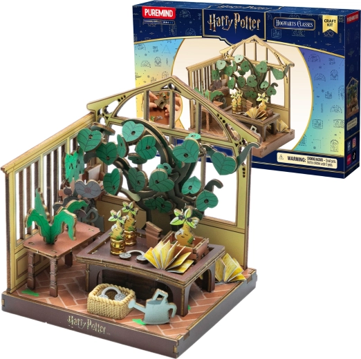 Puremind Harry Potter houten 3D bouwpuzzel – kas, les kruidkunde