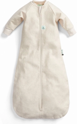 ErgoPouch slaapzak met mouwen van biologisch jersey Oatmeal Marle, 8–24 maanden, 8–14 kg, 1 TOG