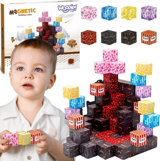 3D magnetische bouwset - 74 stuks