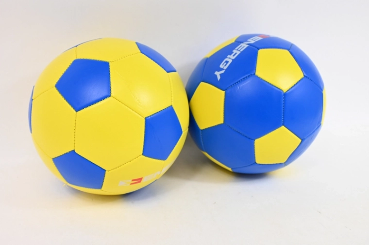 Geel-blauwe voetbal
