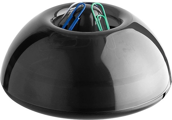 Magnetische papercliphouder ICO Lux transparant zwart