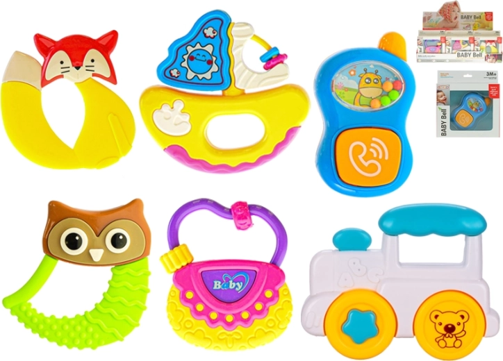 Set rammelaars voor baby’s 3m+ (6 vormen)