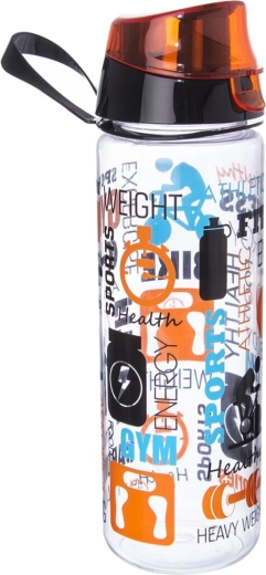 Fitness sportfles met sluiting 0,75 l