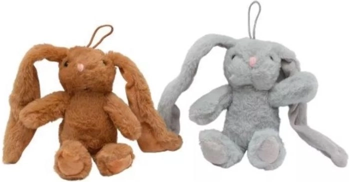 Pluchen konijntje met lange oren – kleine hangende hanger