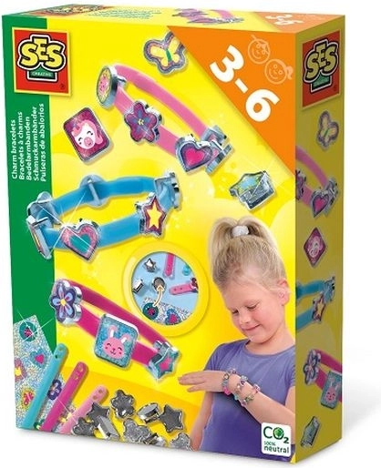 SES Creative armbanden met bedeltjes – creatieve set