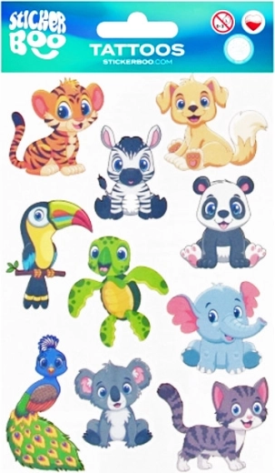 Kindertatoeages dieren - 1 stuk