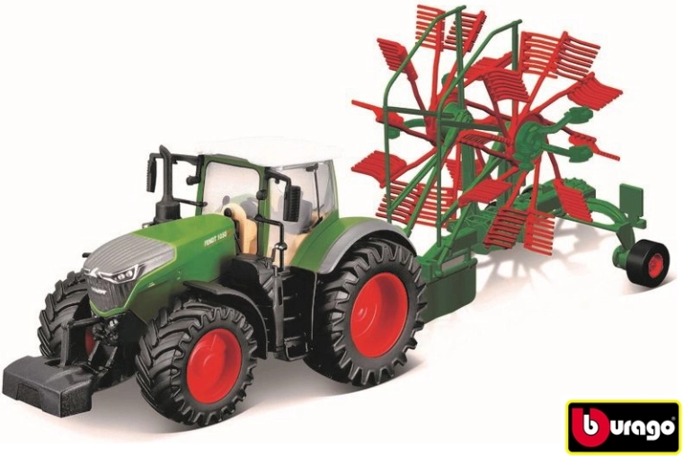 Fendt 1050 Vario met hooihark 10 cm