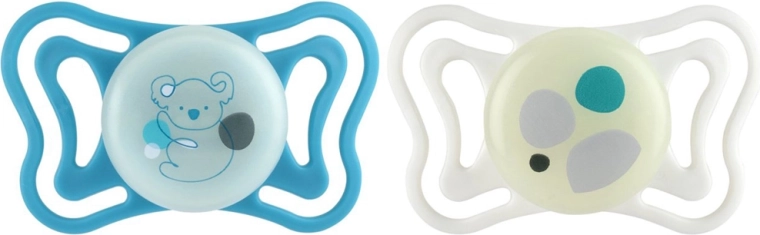 Chicco fopspenen Physioforma Light siliconen orthodontisch neutraal 16–36 m, 2 stuks
