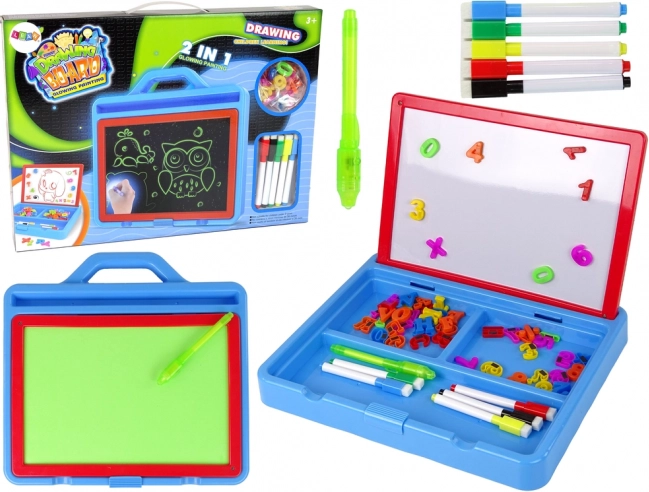 Lichtgevende magnetische 2-in-1 tekenbord voor kinderen