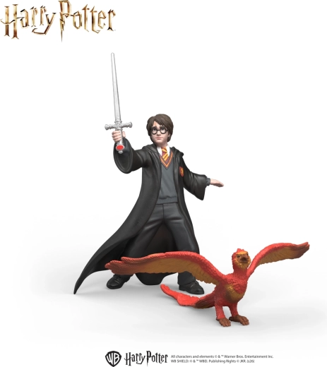 Harry Potter - Harry en Fawkes met zwaard