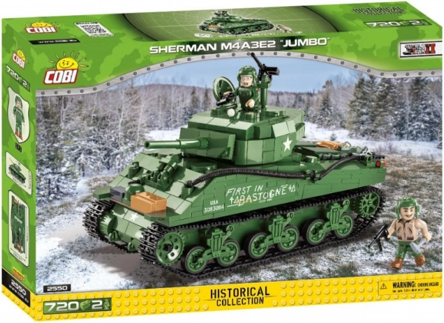 COBI bouwset tank Sherman M4A3E2 Jumbo Cobra King (720 stukjes)