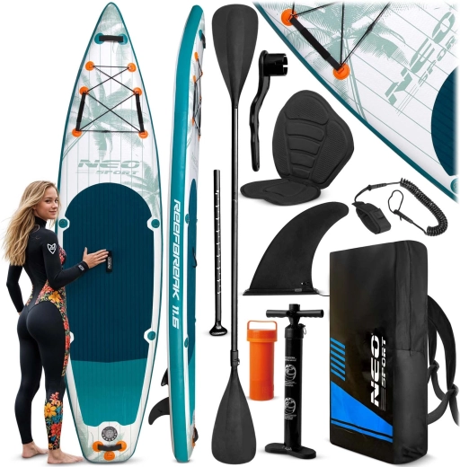 Opblaasbaar paddleboard Neo-Sport Reefbreak 350 × 81 × 15 cm