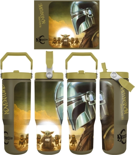 Reisbeker Star Wars Mandalorian en Grogu Sunset met draagriem
