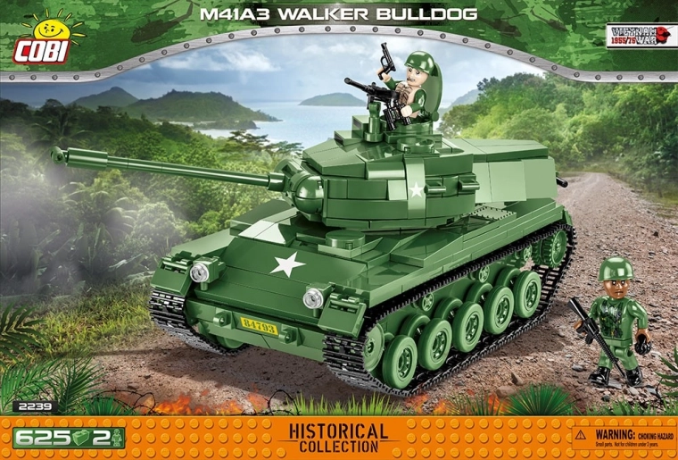 Bouwset tank M41A3 Walker Bulldog – lichte Amerikaanse verkenningstank