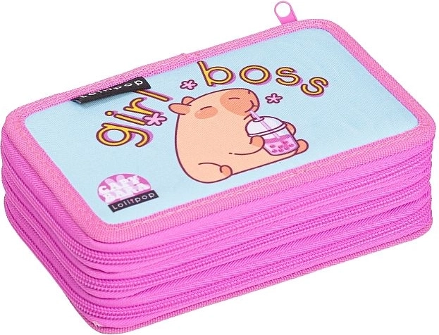LizzyCard textiele capibara-etui met drie lagen