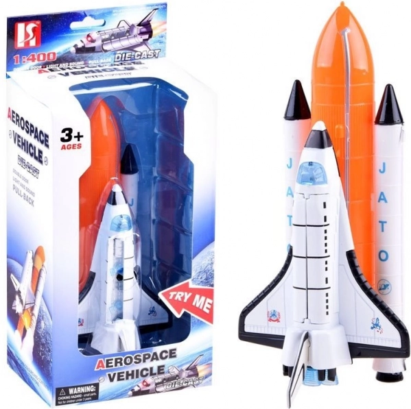 Ruimteshuttle met geluid en licht